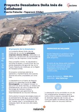 Proyecto Desaladora Doña Inés de Collahuasi_Acciona_Chile