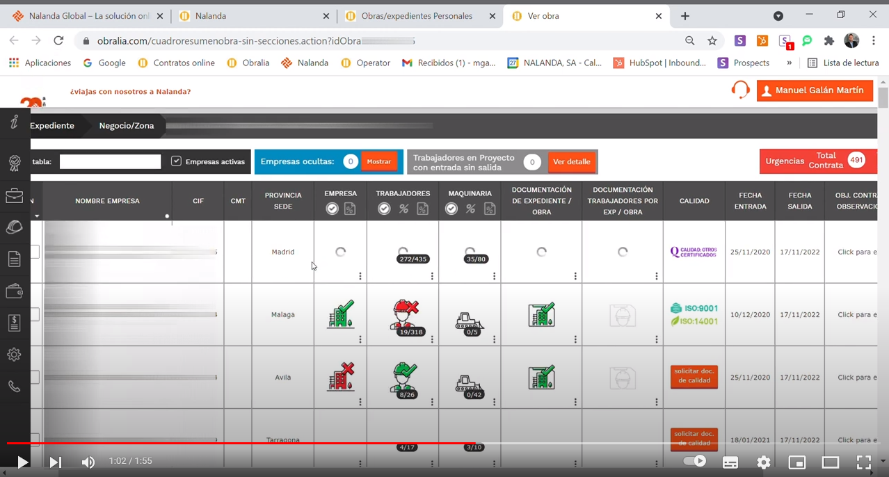 marcar fecha de salida